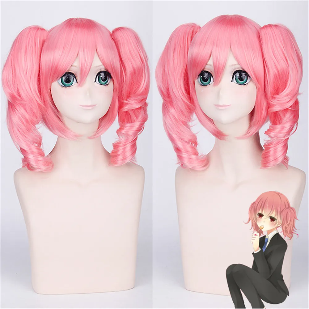 

New Inu X Boku Ss Roromiya Karuta Cosplay Wig Pink Heat Resistant Hair Halloween Party Costume Wigs Anime props