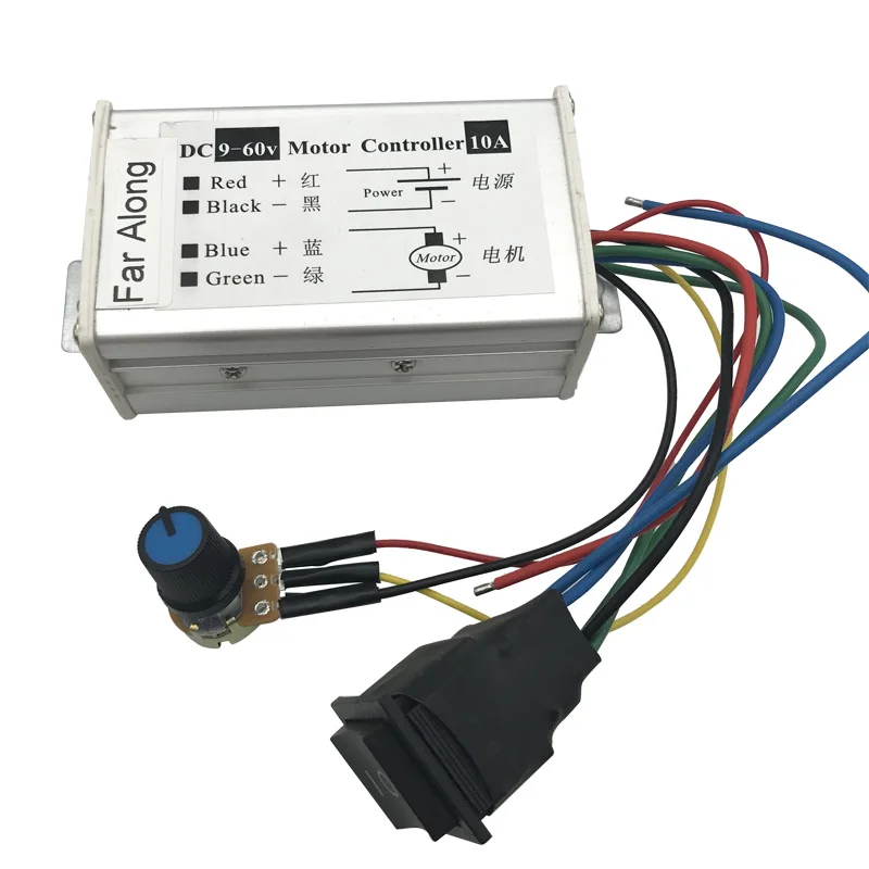 PWM 12V 24V 36V DC Motor Speed Controller 10A Pulse Drive Board With Forward Reverse And Adjust Speed Switch In Motor Controller