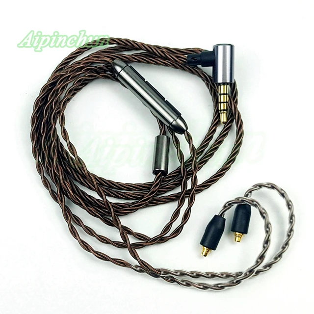 $US $10.99  Aipinchun MMCX Headphones Cable Mic Volume Controller Replacement for Shure SE215 SE315 SE425 SE535