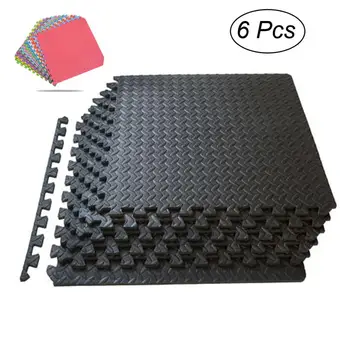

6pcs EVA Foam Tiles Puzzle Exercise Mat Fitness Interlocking Tiles Floor Protective Cushion for Workouts Children Playing Mat