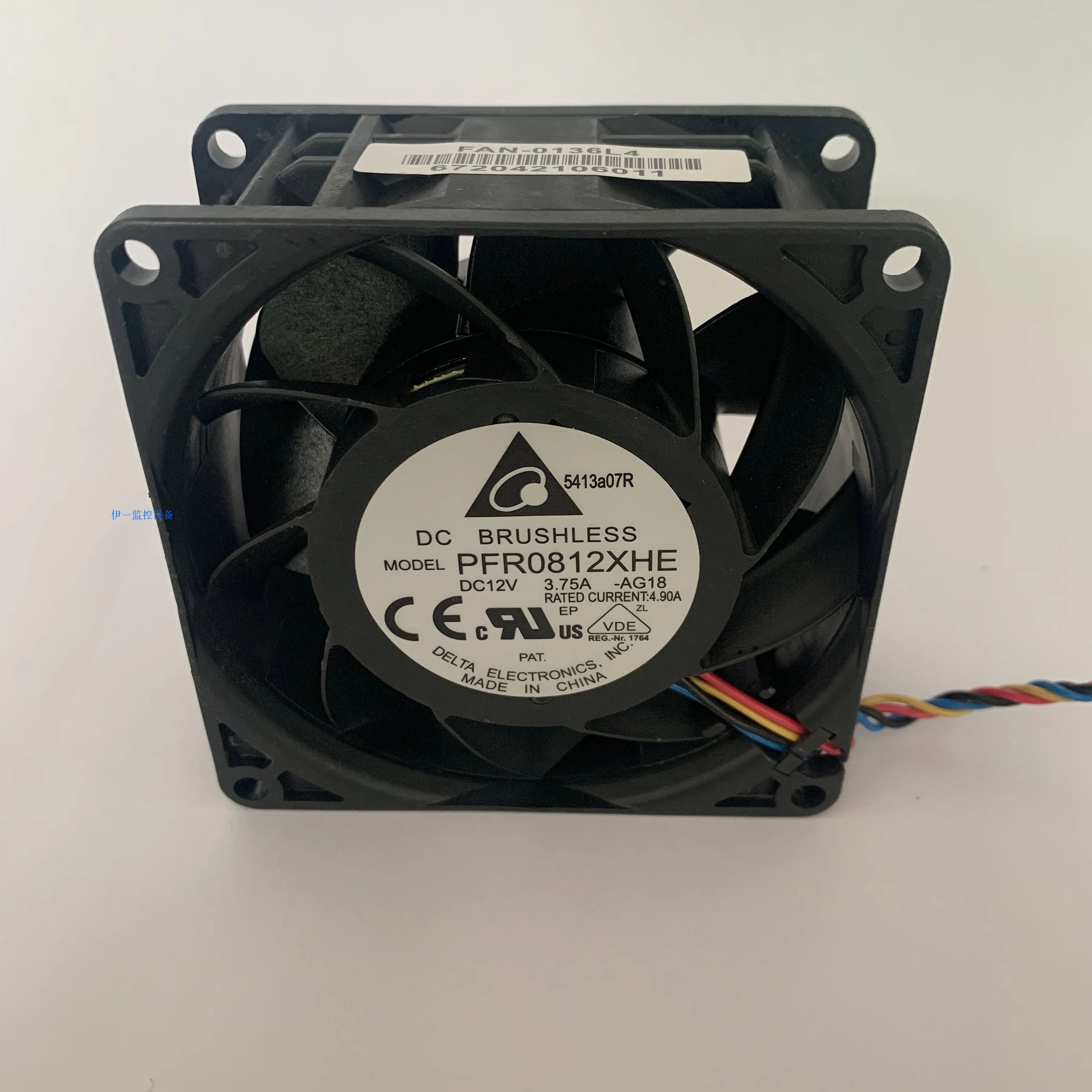 1 шт. Новый PFR0812XHE для Delta Electronics 8038 DC 12V 3.75A 8 см большой объем высокоскоростной