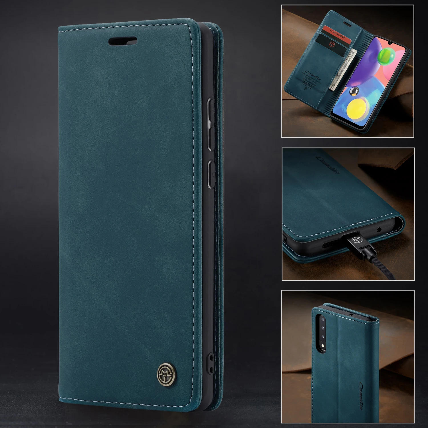 

CaseMe Retro Automatic Magnetic Case For Samsung Galaxy A10S A20S A30S A40S A50S A70S Luxury Vintage Stand Leather Wallet Cover