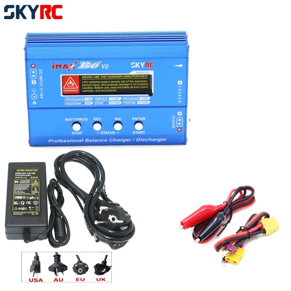 Цифровое балансирующее зарядное устройство SKYRC IMAX B6 V2 B6V2 для Lipo NiMh аккумуляторов