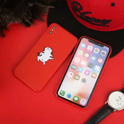 Забавный мультяшный чехол для телефона iphone X 6S 6 7 8 Plus с танцующим котом