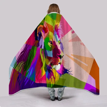 

Nap Blanket Lion Bedspread Bed Cover Coverlet Blanket Flannel Throws Fleece Blankets Anti-Static Lightweight