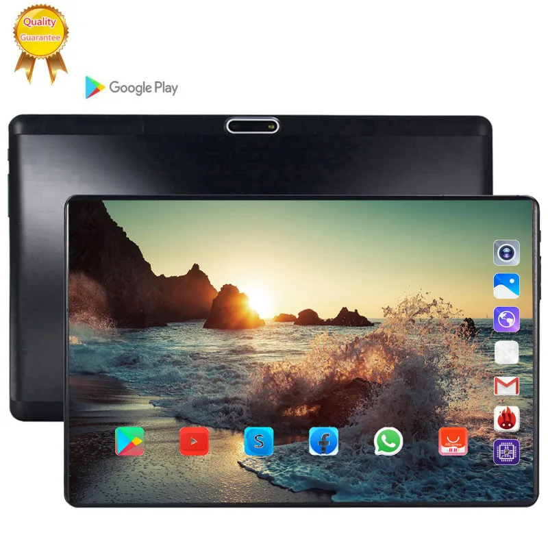 2020 128G Global Bluetooth Wi Fi Android 9 0 10 1 дюймов планшет четыре ядра 6 ГБ ОЗУ 128 Гб ПЗУ 2.5D экран