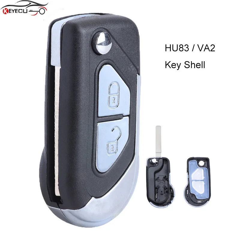 Enhanced 2-Button Folding Flip Key Shell Case