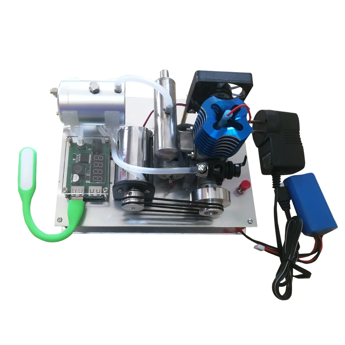 

VX 18 Single Cylinder 2-stroke Air-cooled Assembled Methanol Engine Generator Model with Voltage Digital and Dual USB Module