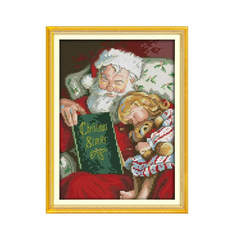 Christmas story stitches set cartoon people x-mas DMC color cross stitch stitching embroidery DIY handmade needlework supplies cross stitch kit cross stitch tools cross stitch files