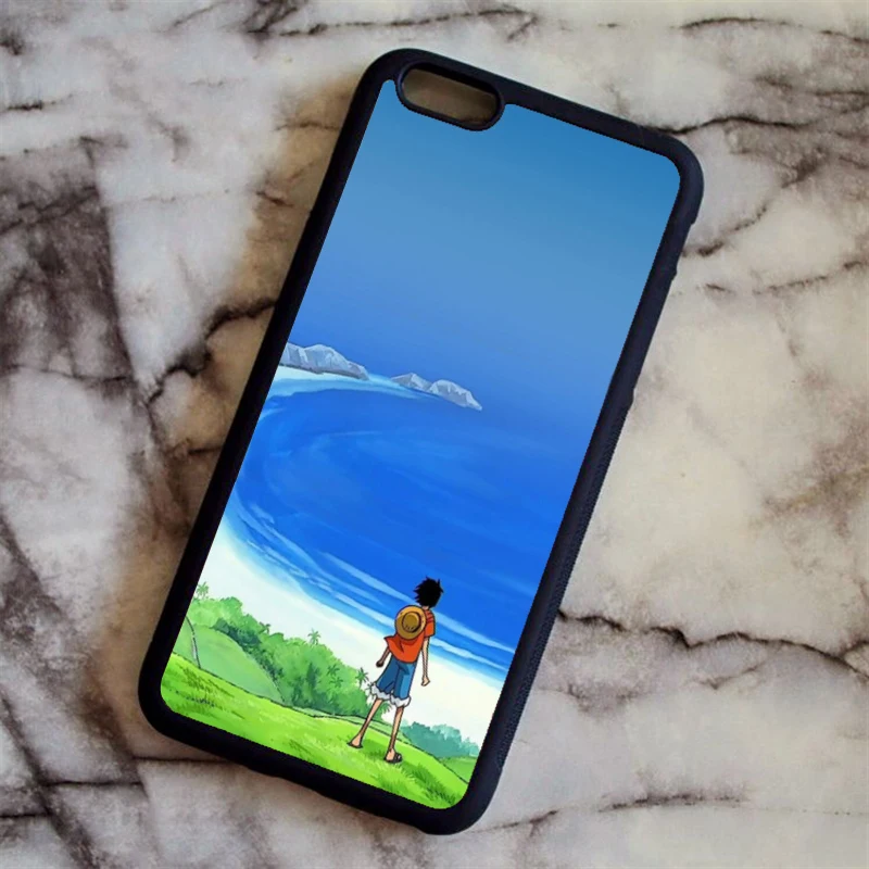 KETAOTAO Модный милый мультяшный чехол Luffy One для телефона s для iPhone 4S 5C 5S 6S 7 8 SE 5Plus XR XS Max чехол из мягкого ТПУ резины силикона - Цвет: Армейский зеленый
