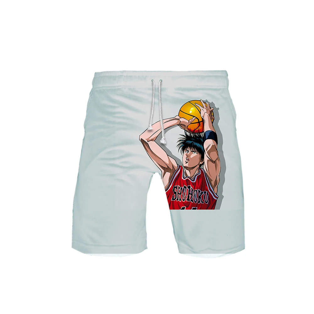 Мужские 3D шорты SLAM DUNK летние новые быстросохнущие мужские шорты в стиле хип-хоп пляжная одежда