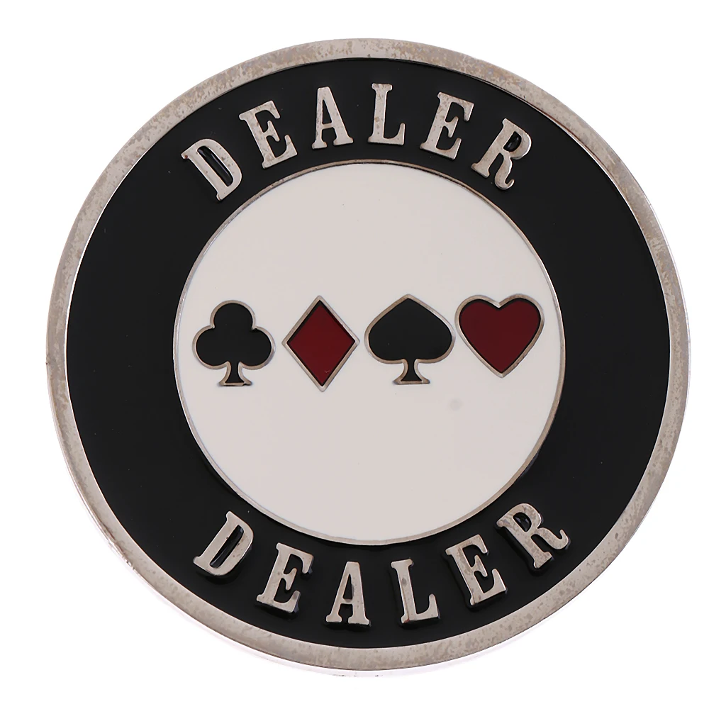 Металлическая Кнопка Дилера покера чип Pokerstars нажатие Hold'em Card Guard 2,5''