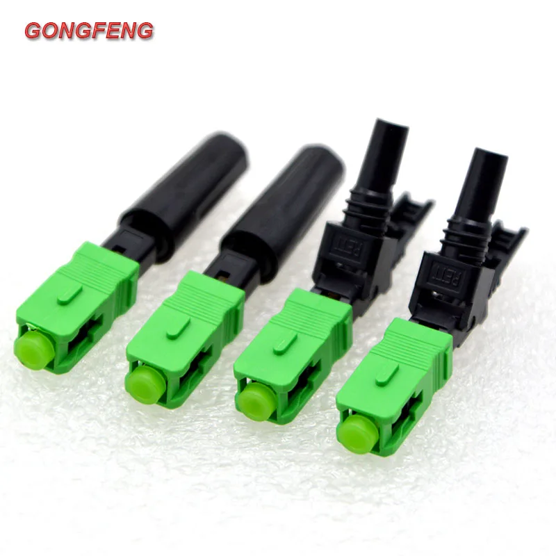 

200pcs New SC/APC Optic Fiber Fast Connector Long 50mm FTTH Embedded Single Mode Fiber Optic Quick Connector Special Wholesale