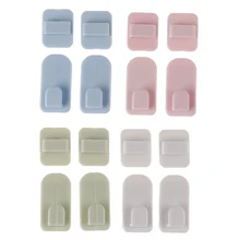 4 шт. кондиционер пульт дистанционного управления вешалка ключ практичный настенный держатель для хранения крепкие Пластиковые Крючки липкий крючок набор ТВ