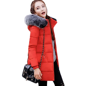 

Parka Nicesnowl Women Winter Down jacket Women Coat Long Hooded Outwear Female Parka Thick Cotton Padded Female down Coats 009