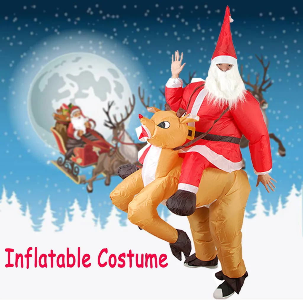 Рождественские надувные костюмы Санта Клауса надувной Рождественский Костюм