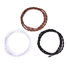 Горячее предложение! Распродажа! 1 метр 2 ядра электрический канат провода Винтаж античный Плетеный витой светильник из ткани кабель тканый Шелковый гибкий шнур 1 м