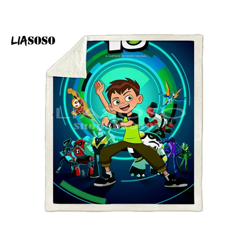 Новое поступление ben 10 comic Аниме одеяло s 3D печать мягкое одеяло s бросок на дом/диван/постельные принадлежности переносное взрослое одеяло для путешествий - Цвет: 5