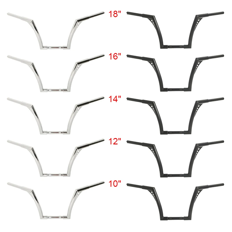 Мотоцикл 10 ''12'' 14 ''16'' 1" Rise 1 1/4" Руль Для Harley Softail Sportster XL1200 883 Custom FLST FXST