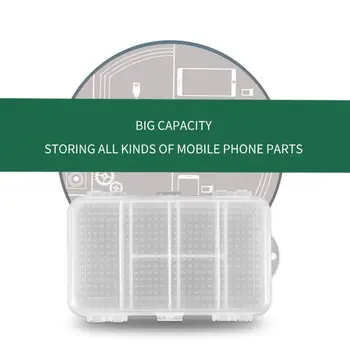 

OOTDTY Multifunction Storage Box Mobile Phone Repair Parts Organizer For IC Accessories 63HF