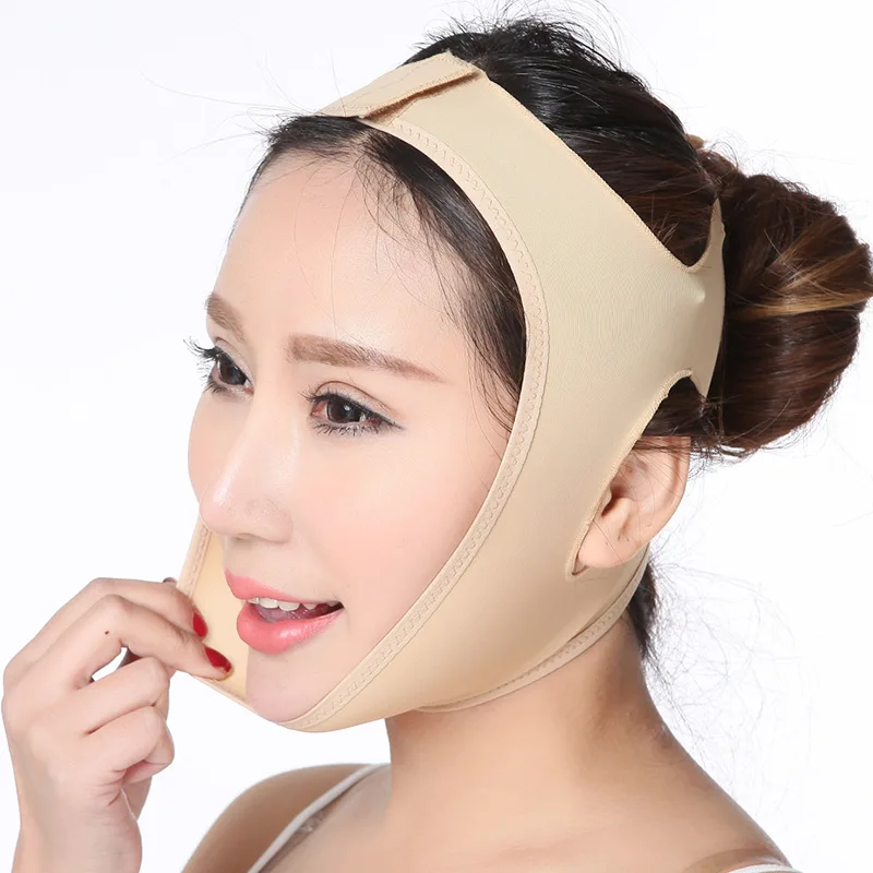 1pcs Facial Slimming V-Line Lift Up Mask Bandage Skin Care Belt Beauty Face Lifting Double Chin Thining | Красота и здоровье