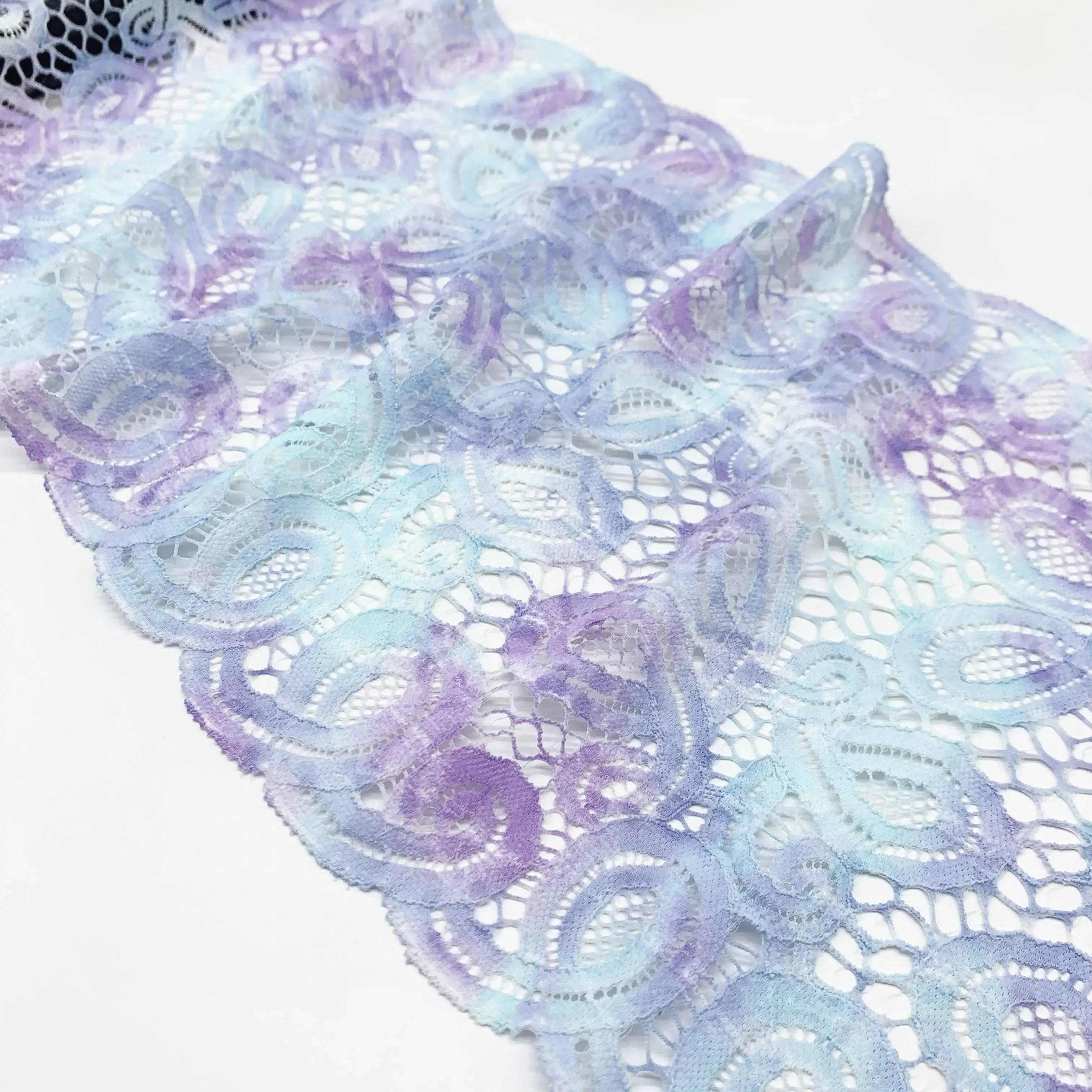 3y/lot Width 9 inch (23cm) Thick Elastic Stretch Lace Trim 4