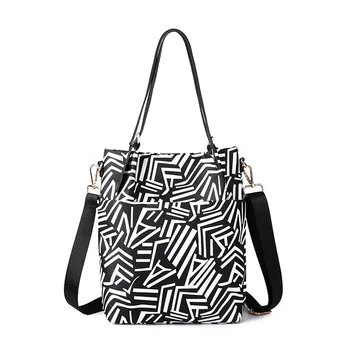 

New casual trend printing ladies handbag large capacity single shoulder diagonal cloth bag wild commuter female bag Women