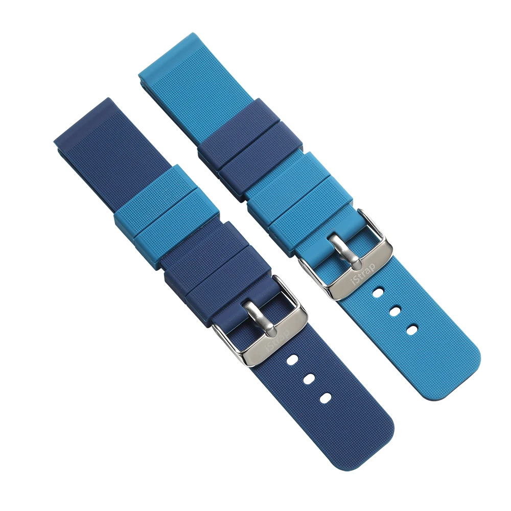 IStrap резиновые ремешки для часов с пряжками для мужчин и женщин, умные часы 20 мм, 22 мм, силиконовые ремешки для часов+ инструмент