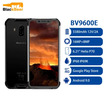 

Blackview BV9600E 6.21" Android Smartphone HelioP70 Octa Core IP68 Waterproof Rugged Mobile Phone 4G RAM 128G ROM Cellphone NFC