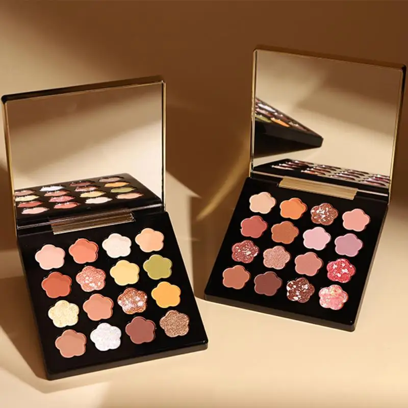 16 Colors Eye Shadow Palette Matte Pearly Fairy Flower Eyeshadow Palette With Mirror High-end Gifts For Friends Mathers TSLM1 16 Colors Eye Shadow Palette Matte Pearly Fairy Flower Eyeshadow Palette With Mirror High-end Gifts For Friends Mathers TSLM1
