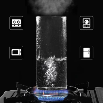 

10 x 23cm Heat-Resistant Frosted Glass Storage Tank Moisture-Proof Kitchen Food Sealed Storage Jar with Cover