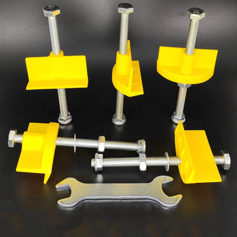 

10pcs Floor Wall Tile Leveler Height Adjuster Regulator Locator Thread Rising Tool 125*57mm