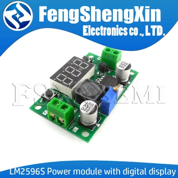 

LM2596S LM2596 DC 4.0~40 to 1.3-37V Adjustable Step-Down Power Module + LED Voltmeter DC-DC module