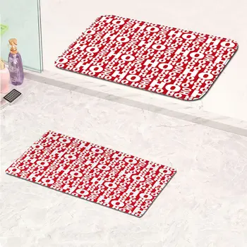 

Christmas Pattern Non-slip Carpet Bath Mat Floor Mat Foot Mat PVC Non-slip Mat