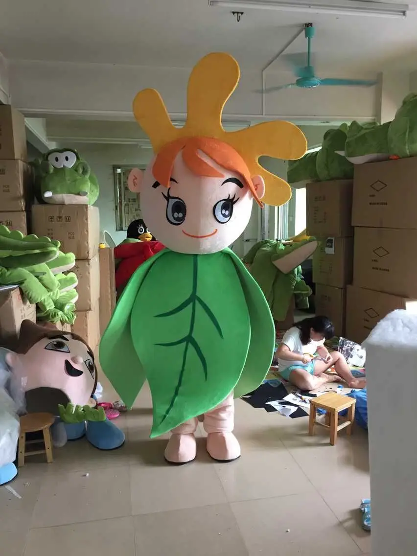 

New Arrival customized special leaf girl doll Mascot Costume Adult Halloween Birthday party cartoon Apparel Cosplay Costumes