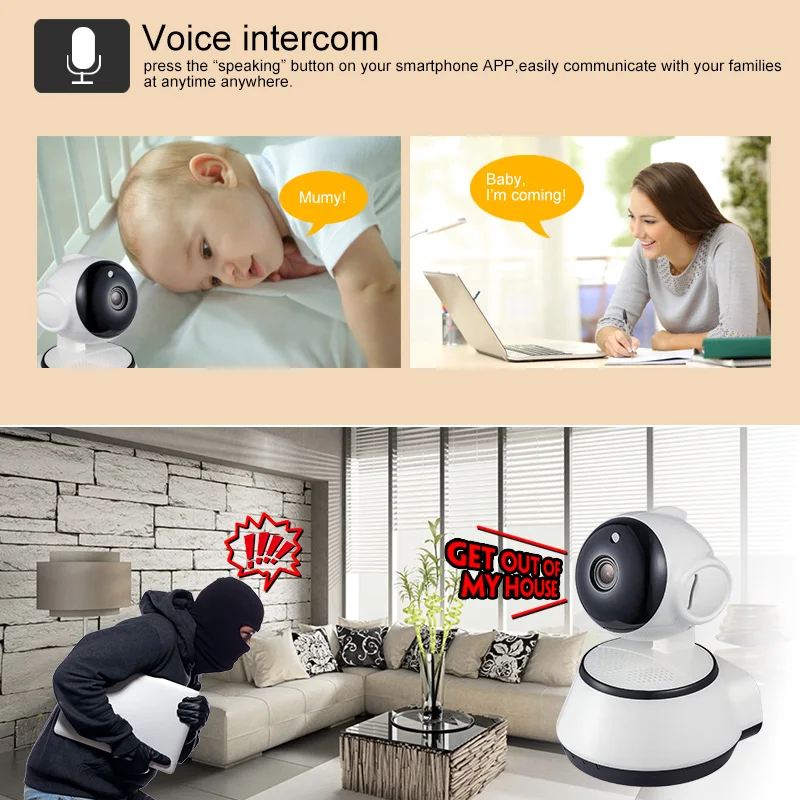 720P ip-камера Wi-Fi беспроводная камера видеонаблюдения P2P CCTV Wifi ip-камера бесплатное приложение V380 домашняя камера безопасности Детский монитор