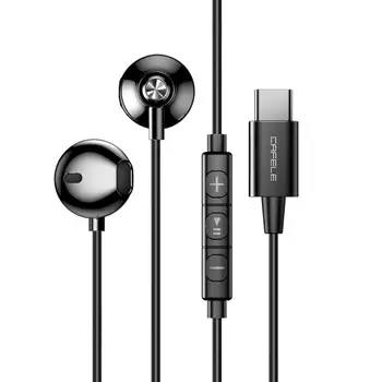 

USB Type-C In Ear Wired Earphone Earbuds HiFi Stereo Bass Quad-core Earbuds Noise Canceling Headset For Xiaomi Huawei mic