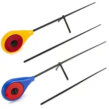 Canne à pêche légère et Portable pour l'hiver, accessoire de plein air avec support 