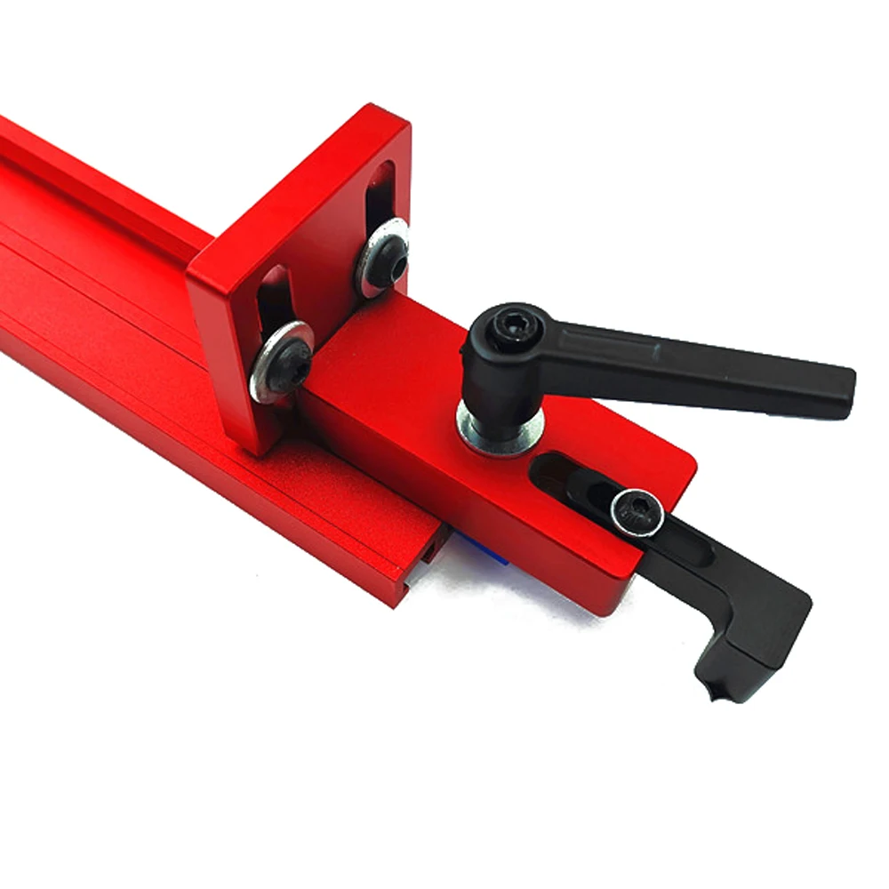

Fixed T-Slot Miter Track Stop Locator Sliding Brackets Woodworking Rail Retainer Chute Backing Connector Wood Working Tool