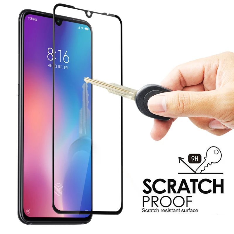 Закаленное стекло с полным покрытием для Xiaomi Mi CC9 CC9e 9 SE Mi9X 9T 8 Pro Lite 1000 шт. защитная