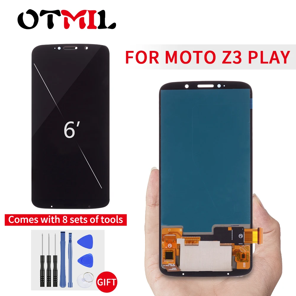 

6.01" Super AMOLED For Motorola Moto Z3 Play XT1929 LCD Display Touch Screen Digitizer Assemble For MOTO Z3 Play Display Replace