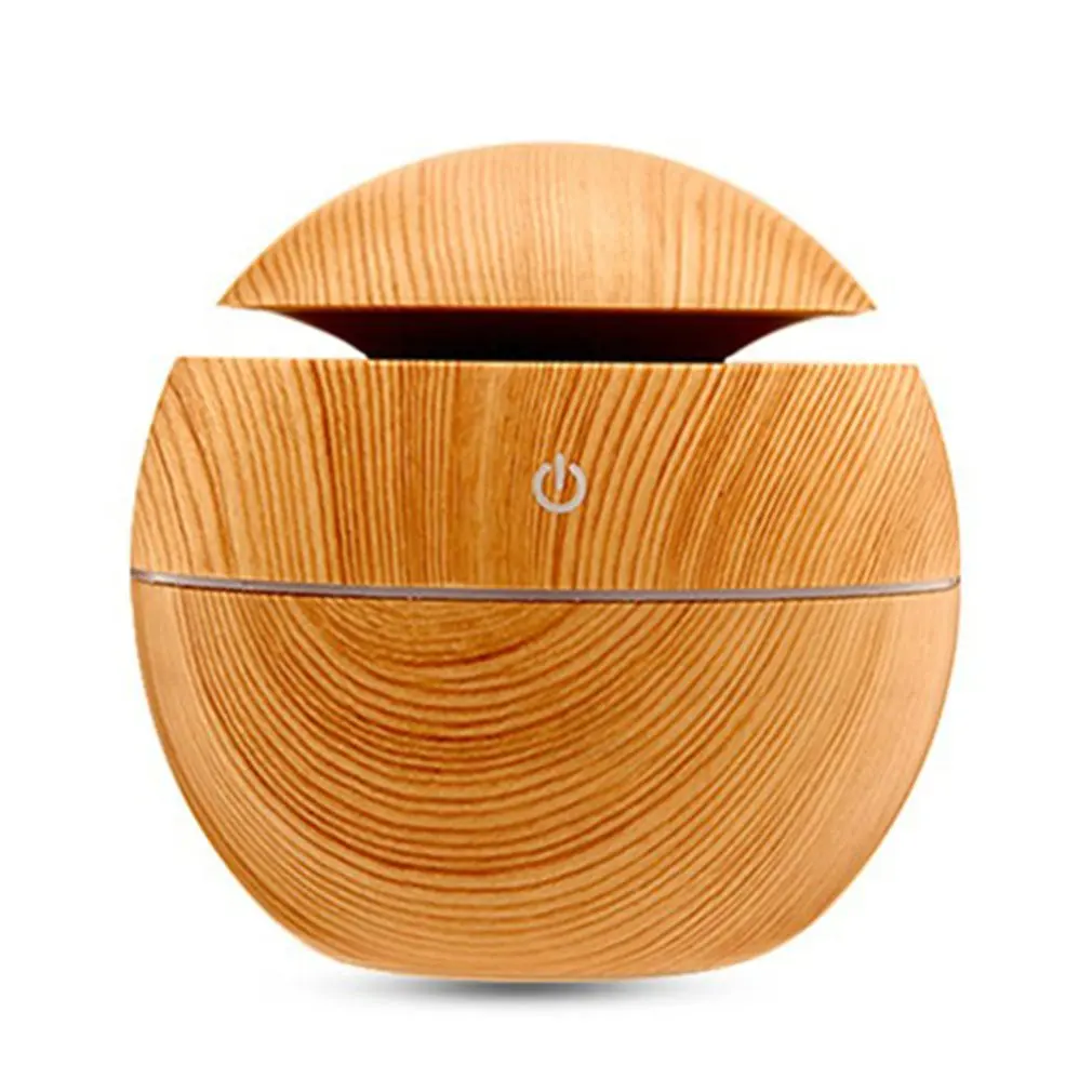 

Household Aromatherapy Machine Wood Grain Round Humidifier Mushroom Humidifier Wood Grain Aromatherapy Machine
