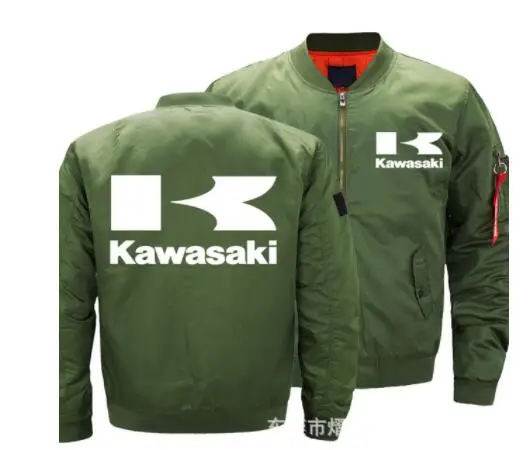KAWASAKI Ma1 куртка-бомбер Kanye West Tour Pilot Верхняя одежда Мужская армейская зеленая японская куртка-летная куртка военно-воздушные силы KA