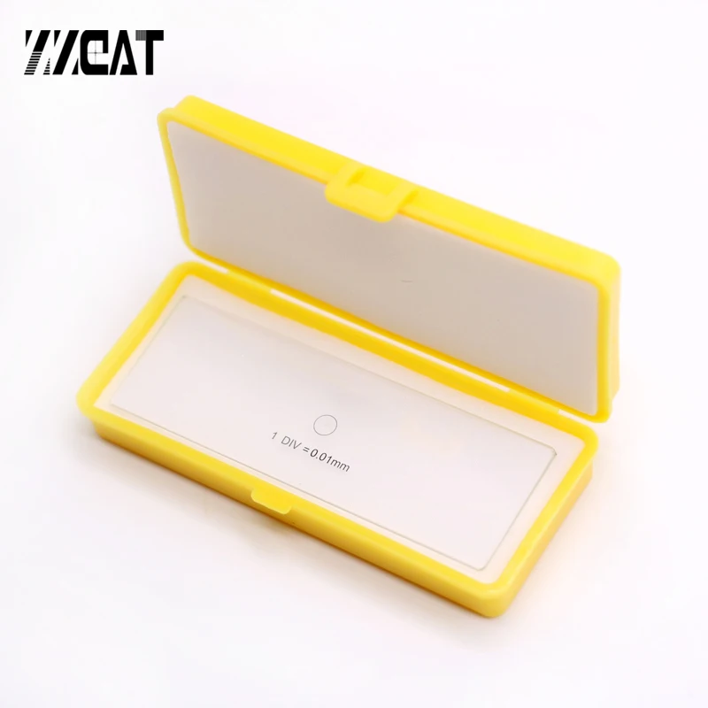 Optical Glass Microscope Stage Micrometer Camera Measuring Tools Calibration Slide Measurement Microscope Reticle Ruler