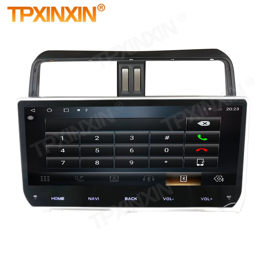 6+128G 2 Din Carplay Android Radio Receiver Multimedia Stereo For Toyota Prado 2018 2019 GPS Navigation Video Recorder Head Unit