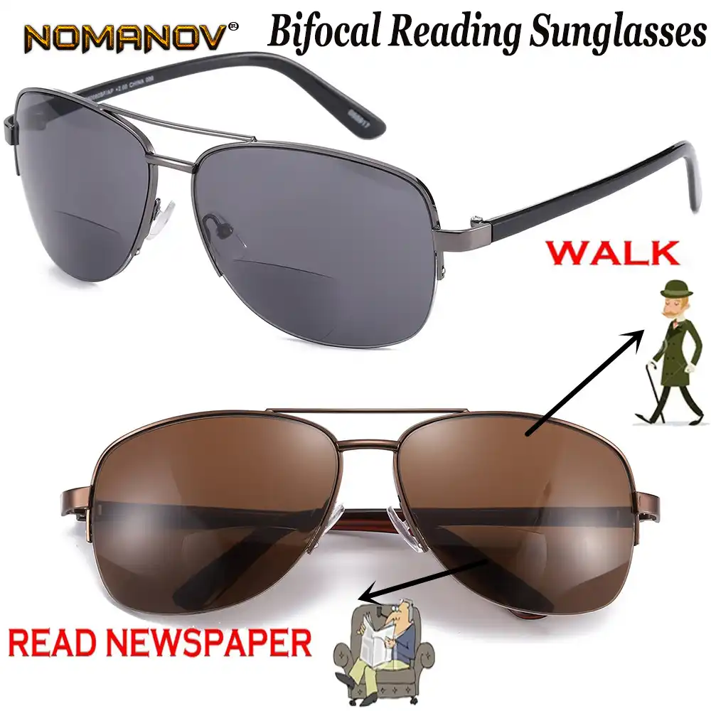 reading glasses with bifocal lenses