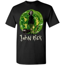 Джон Рик Johnn² W! ckk Рик и Морти футболка с перекрещенными лямками черные короткие Для мужчин-Для женщин Для мужчин Для женщин унисекс модная футболка