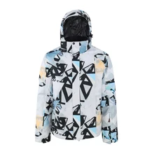 Зимняя Лыжная куртка для мужчин, спортивная одежда, водонепроницаемое ветрозащитное пальто для сноуборда для мужчин, горная хлопковая куртка, Супер теплая-30 градусов