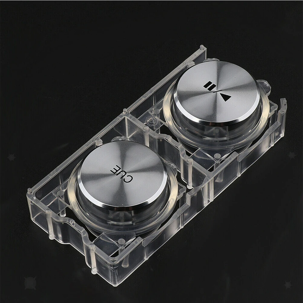 1 Pair Mini Knob Easy Install Bank Track Spare Play Pause Portable