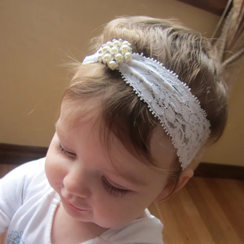

Pearl Flower Design Headband Toddler Girl Hair Accessories Apparel Photography Prop Party Gift Hot Baby Girls Headwear